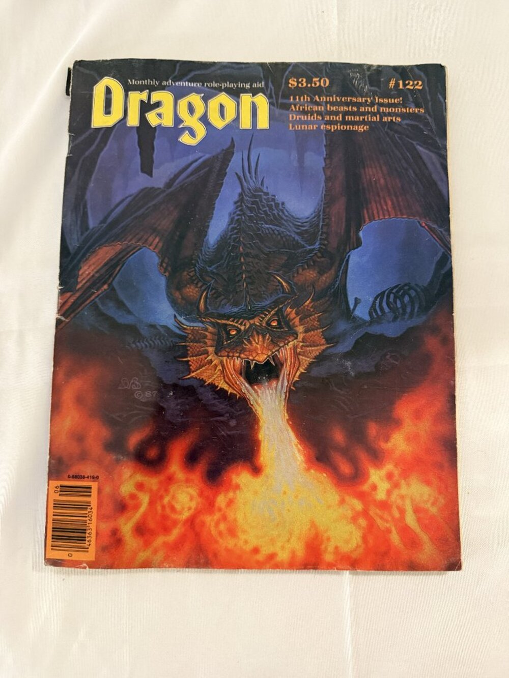 1987 TSR Dragon Magazine #122
